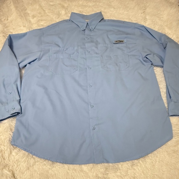 Columbia PFG Tamiami Il Button Long Sleeve Shirt Omni-Shade Classic Fit Size XL - Picture 9 of 14